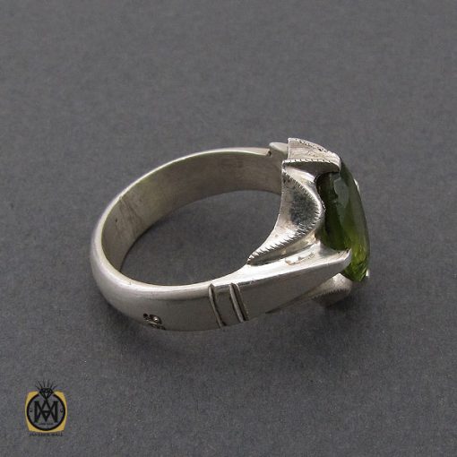 انگشتر زبرجد مردانه - کد 10405 - تصویر 2