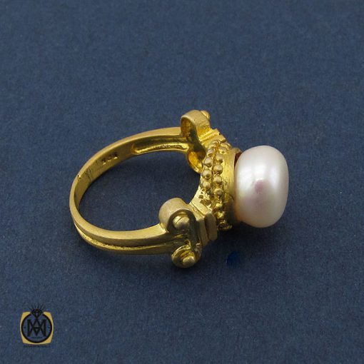 2 انگشتر مروارید اصل طرح گلاره زنانه - کد 2153 - تصویر 3