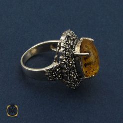 انگشتر کهربا لهستان طرح مهرآنا زنانه - کد 2157 انگشتر کهربا لهستان طرح مهرآنا زنانه - کد 2157