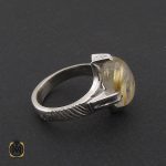 انگشتر کوارتز رُتایل مردانه دست ساز - کد 10202 - تصویر 2