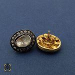 2 گوشواره الماس طرح ملکه زنانه - کد 5039 - تصویر 2