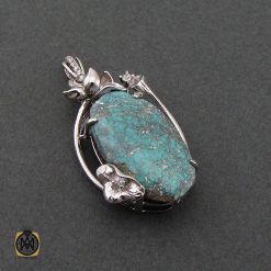 مدال فیروزه نیشابوری طرح آذین زنانه کد 3195 مدال فیروزه نیشابوری طرح آذین زنانه کد 3195