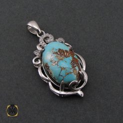 مدال فیروزه نیشابوری طرح آوا زنانه - کد 3196 مدال فیروزه نیشابوری طرح آوا زنانه - کد 3196