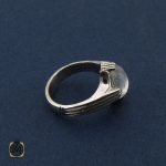 انگشتر دُر نجف مردانه دست ساز - کد 10206 - تصویر 2