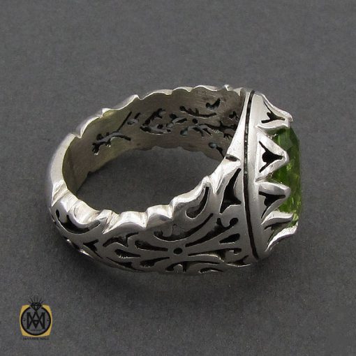 انگشتر زبرجد مردانه دست ساز هنر استاد صانعی- کد 10250 - تصویر 2