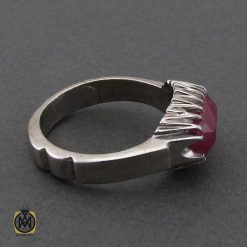 انگشتر یاقوت سرخ مردانه طرح صفوی - کد 10254 انگشتر یاقوت سرخ مردانه طرح صفوی - کد 10254