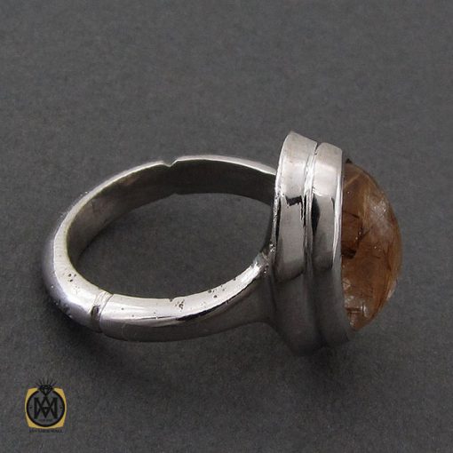 انگشتر کوارتز رُتایل مردانه دست ساز - کد 10261 - تصویر 2