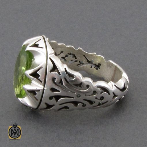 انگشتر زبرجد مردانه دست ساز- کد 10264 - تصویر 2