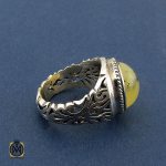 انگشتر اوپال شجر دست ساز مردانه شبکه ای  - کد 10208 - تصویر 2