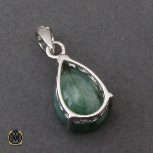 3 مدال زمرد طرح افسون زنانه - کد 3215 - تصویر 3
