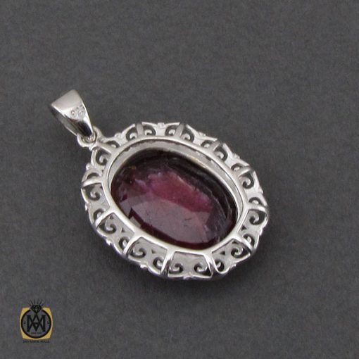 3 مدال یاقوت سرخ طرح بهین زنانه - کد 3219 - تصویر 3