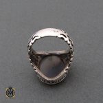 انگشتر عقیق شجر خوش نقش مردانه - کد 10214 - تصویر 3