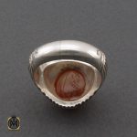 انگشتر عقیق یمن با حکاکی شرف الشمس مردانه - کد 10320 - تصویر 3