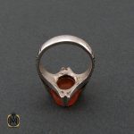 3 انگشتر عقیق یمن مردانه با حکاکی هو علی کل شیء قدیر - کد 10217 - تصویر 3