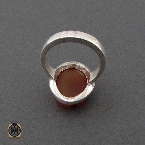 3 انگشتر عقیق یمن مردانه دست ساز - کد 10352 - تصویر 3