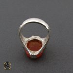 انگشتر نقره مردانه عقیق یمن - کد 10353 - تصویر 3