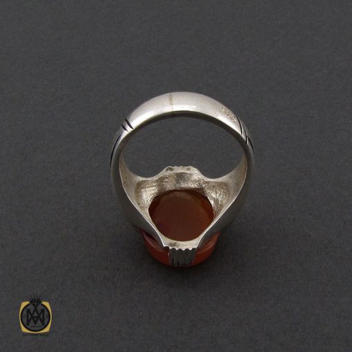 انگشتر عقیق یمن مردانه - کد 10354 - تصویر 3