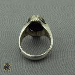 انگشتر حدید با حکاکی استغفر الله العظيم واتوب اليه مردانه - کد 10363 - تصویر 3