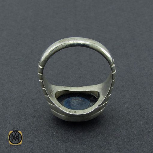 3 انگشتر حدید با حکاکی ان الله بالغ امره طرح صفوی مردانه - کد 10365 - تصویر 3