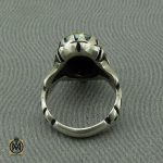 انگشتر حدید با حکاکی قال سید الکونین حسین منی و انا من حسین مردانه - کد 10373 - تصویر 3