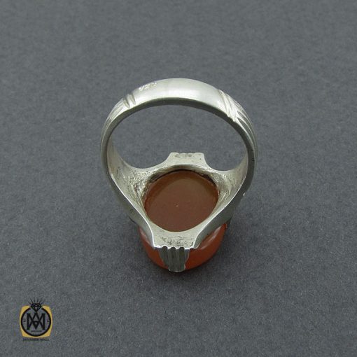 انگشتر عقیق یمن مردانه - کد 10379 - تصویر 3