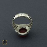 انگشتر عقیق یمن با حکاکی امیری حسین و نعم الامیر مردانه دست ساز - کد 10385 - تصویر 3