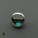 انگشتر توپاز سبز مردانه - کد 10391 - تصویر 3