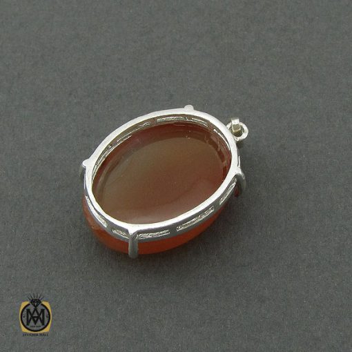 3 مدال عقیق یمن طرح جوانه زنانه - کد 3234 - تصویر 3