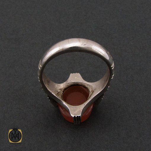 انگشتر عقیق یمن با حکاکی هو المعز مردانه - کد 10227 - تصویر 3