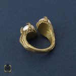 3 انگشتر مروارید اصل طرح پانیذ زنانه - کد 2150 - تصویر 3