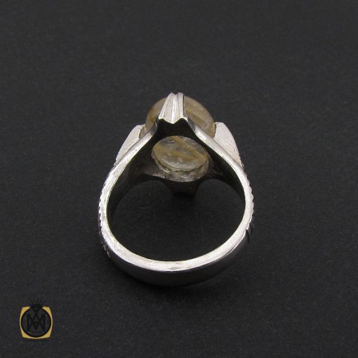 انگشتر کوارتز رُتایل مردانه دست ساز - کد 10202 - تصویر 3