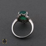 3 انگشتر عقیق سبز طرح رویا زنانه - کد 2166 - تصویر 3