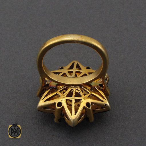 انگشتر الماس اصل طرح نگارا زنانه - کد 2171 - تصویر 3