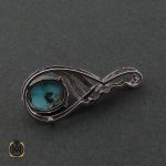 3 مدال فیروزه نیشابوری طرح تمنا زنانه کد 3194 - تصویر 3