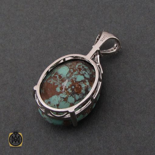 مدال فیروزه نیشابوری طرح بهارین زنانه - کد 3198 - تصویر 3