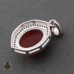 3 مدال عقیق یمن طرح خاطره زنانه - کد 3206 - تصویر 3