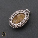 3 مدال فیروزه نیشابوری طرح ورساچه زنانه - کد 3199 - تصویر 3