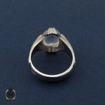 انگشتر دُر نجف مردانه دست ساز - کد 10206 - تصویر 3