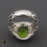 انگشتر زبرجد مردانه دست ساز هنر استاد صانعی- کد 10250 - تصویر 3