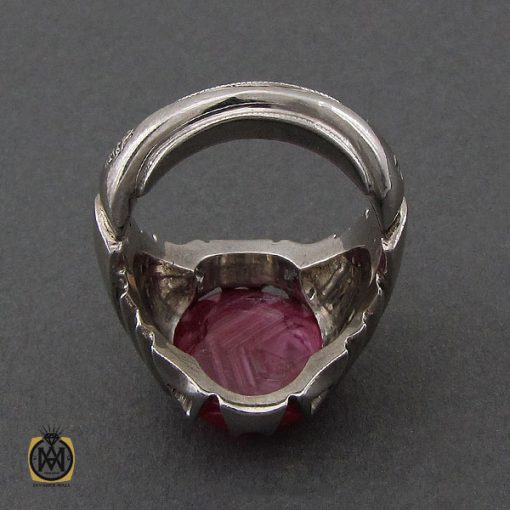 3 انگشتر یاقوت سرخ مردانه دست ساز هنر استاد شرفیان - کد 10251 - تصویر 3