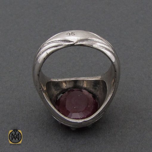 انگشتر یاقوت سرخ مردانه دست ساز - کد 10253 - تصویر 3