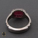 3 انگشتر یاقوت سرخ مردانه طرح صفوی - کد 10254 - تصویر 3