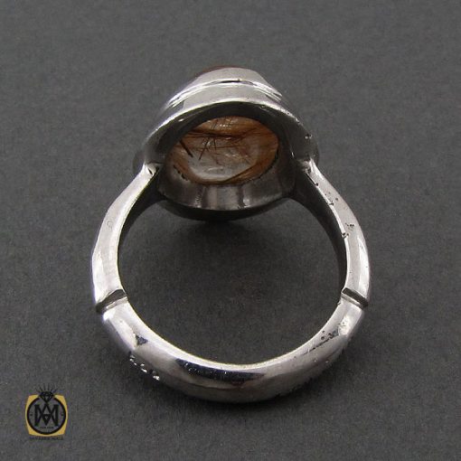 انگشتر کوارتز رُتایل مردانه دست ساز - کد 10261 - تصویر 3