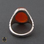 انگشتر عقیق یمن با حکاکی ماشاالله لا قوه الا بالله ان ترن انا اقل منک مالا و ولدا – کد 10273 - تصویر 2