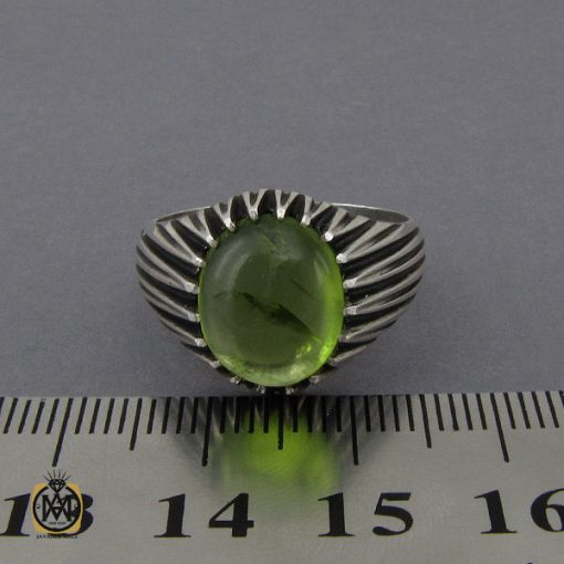 انگشتر زبرجد دامله مردانه - کد 10290 - تصویر 4