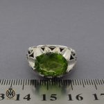 انگشتر زبرجد طرح صفوی مردانه دست ساز - کد 10293 - تصویر 4