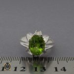 انگشتر زبرجد اصل با دست ساز مردانه - کد 10294 - تصویر 4