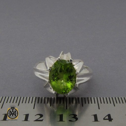 انگشتر زبرجد اصل با دست ساز مردانه - کد 10294 - تصویر 4