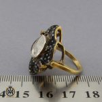انگشتر الماس اصل طرح پرتو زنانه - کد 2146 - تصویر 4