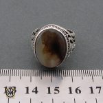 انگشتر عقیق شجر خوش نقش مردانه - کد 10214 - تصویر 4